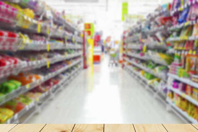 Supermarket aisle