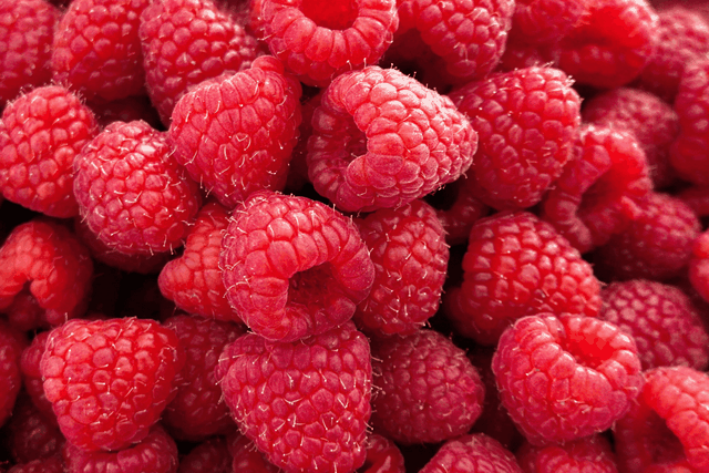 Fresh raspberries