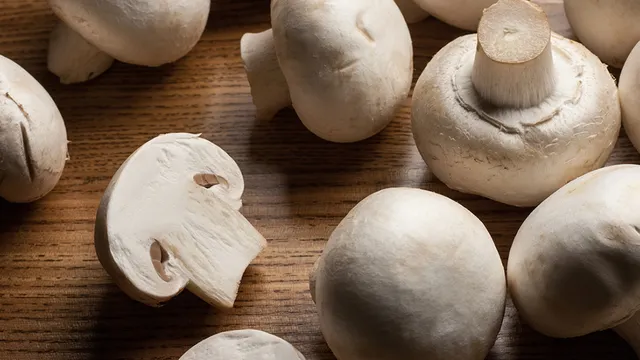 Fresh button mushrooms