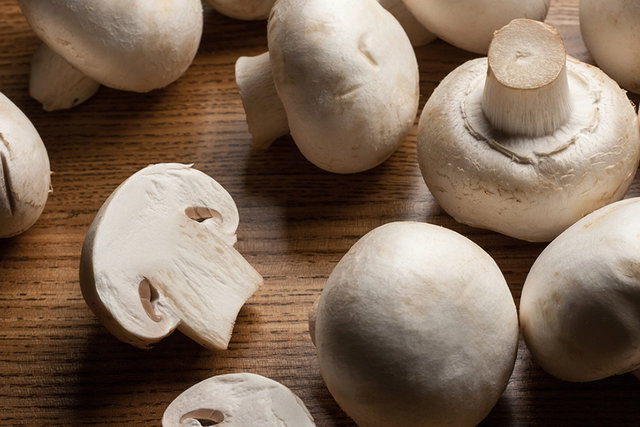 Fresh button mushrooms