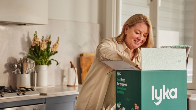 Woman unpacking Lyka box